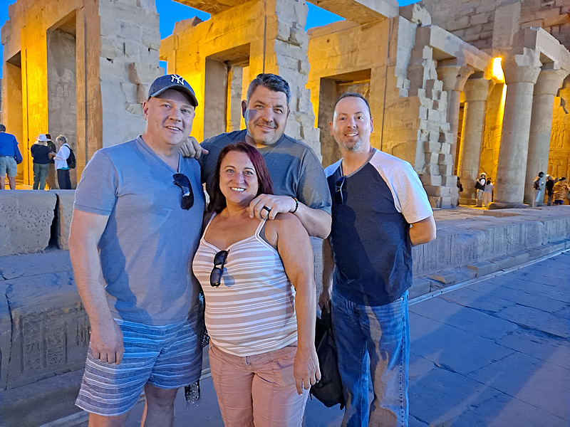 Richard, Chad, Michael and Maria in Egypt 2022