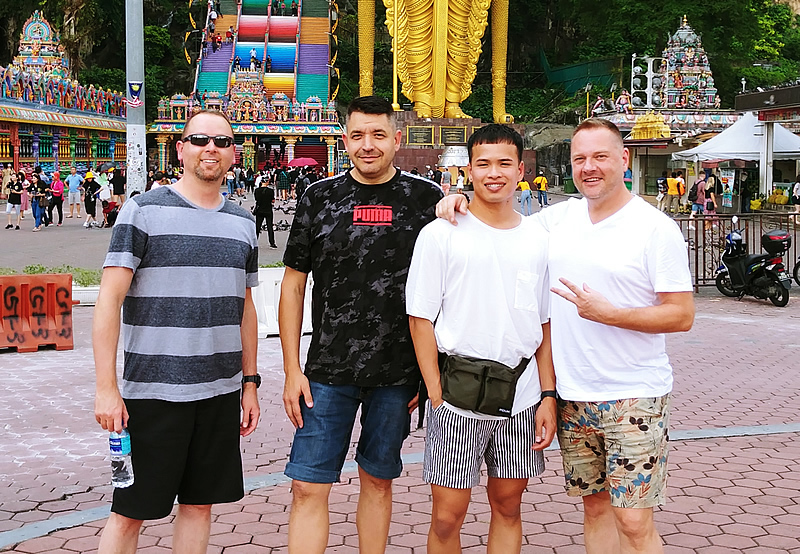 Richard, Chad, Sam and Michael in Kualla Lumpur 2019