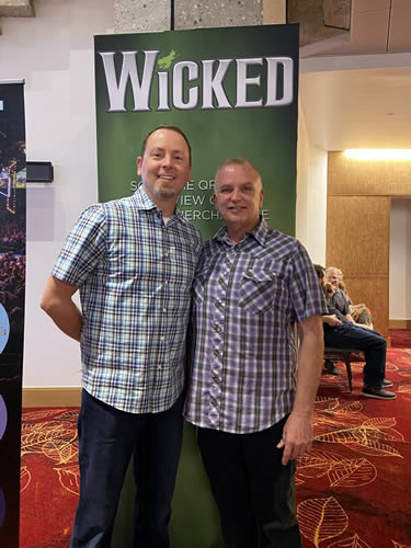 Mark and I at the Play Wicked