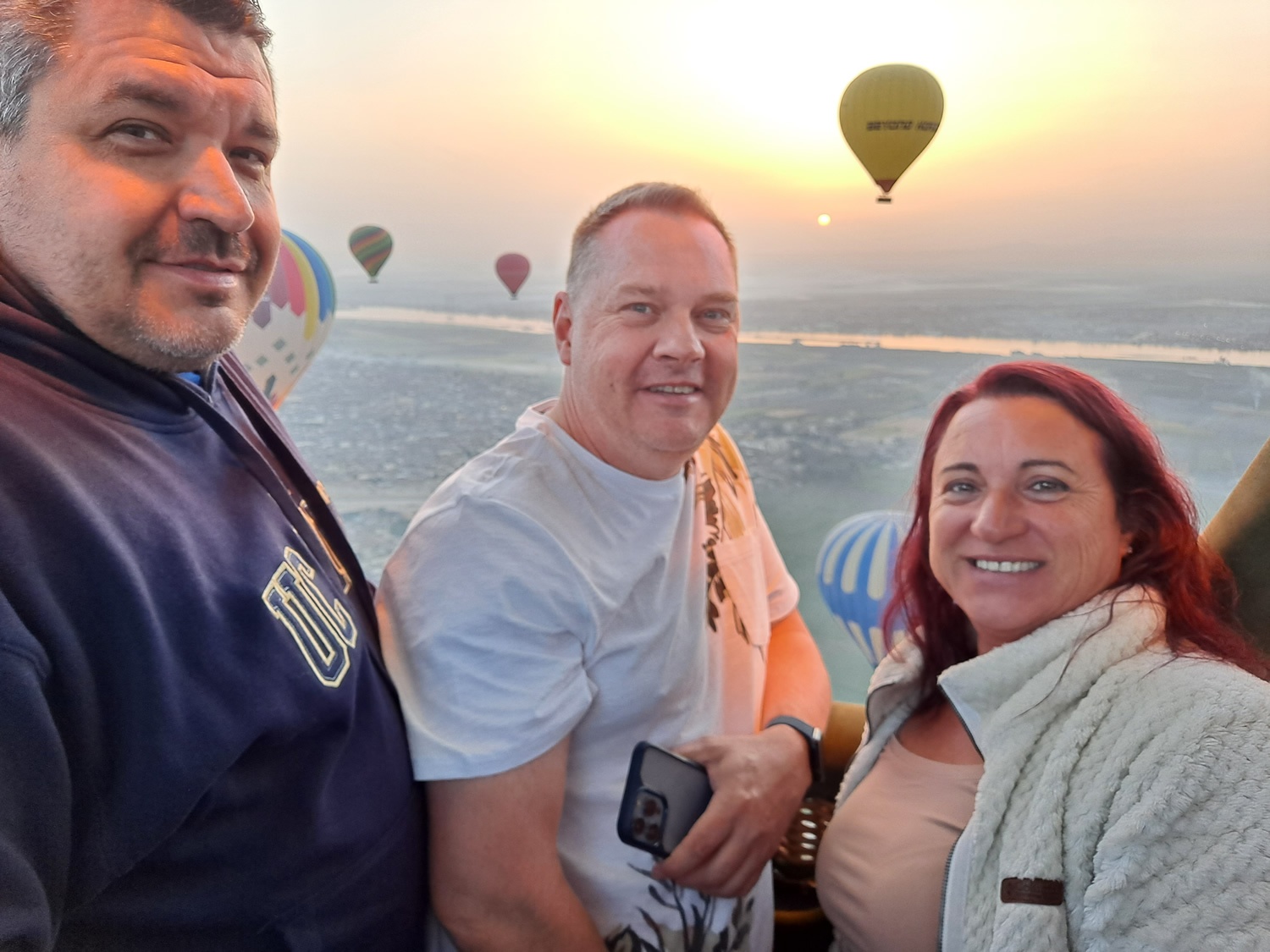 Hot air balloon ride in Egypt