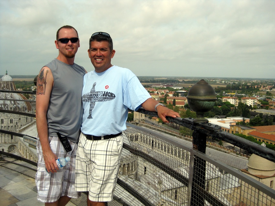 Joe and I in Pisa, Italy